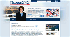 Desktop Screenshot of diannefeinstein2012.com